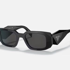 Prada Black Geometric Sunglasses